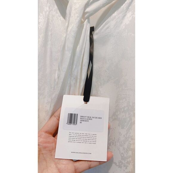 Galvan London MAYA Silk blend BRIDAL GOWN FR40 - Picture 11 of 12